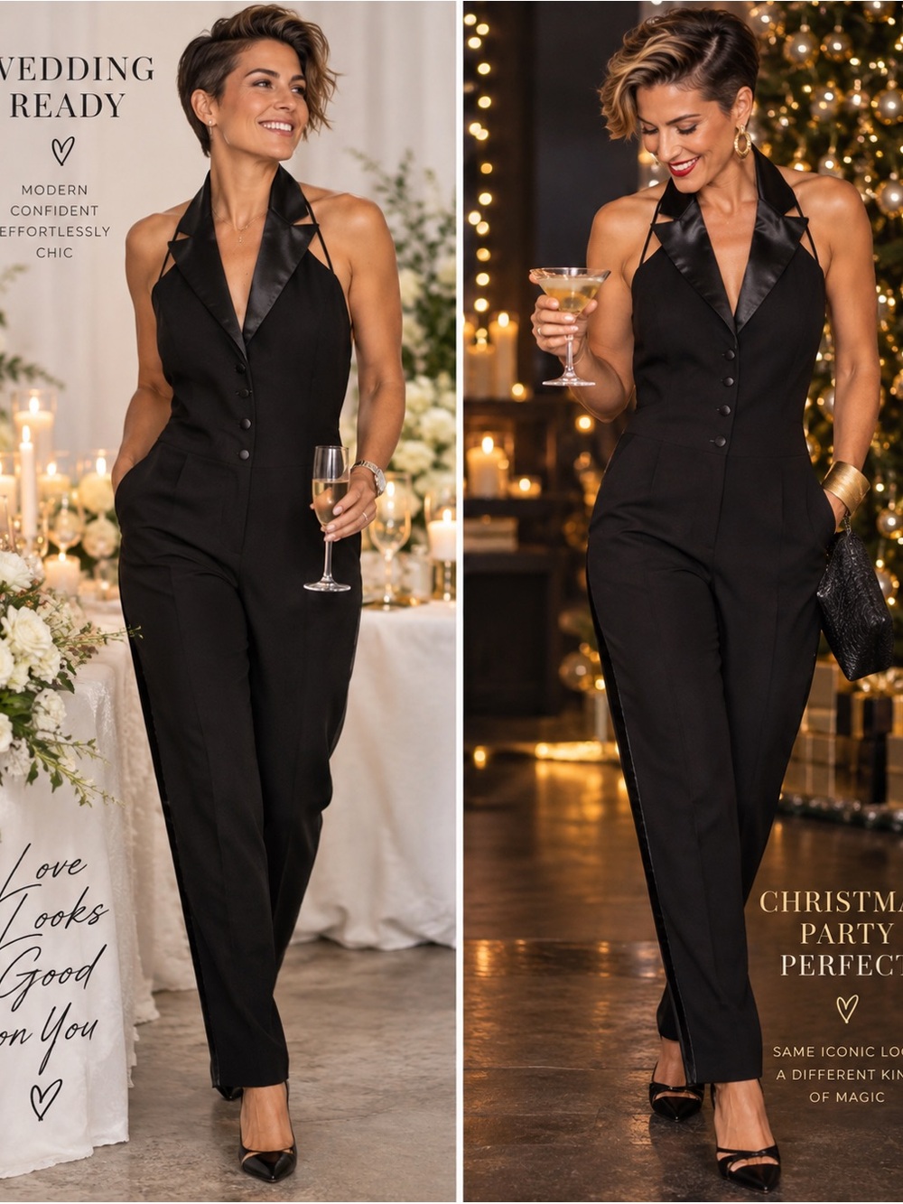 Tuxedo Jumpsuit Ashley Park x RTR